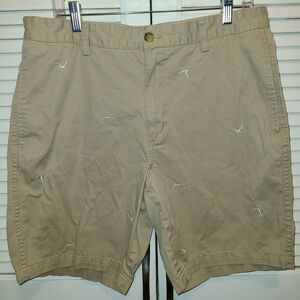 Chaps Khaki Embroidered Men's Shorts